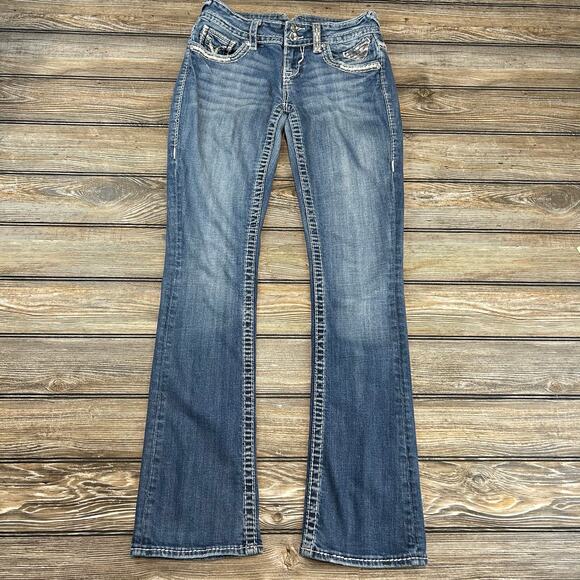 Vintage Y2K Vigoss Low Rise Slim Boot Jeans - Size 1/2 - Picture 2 of 6